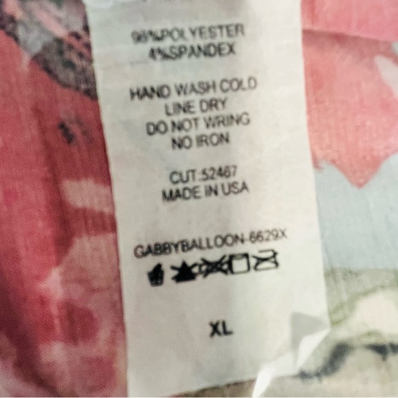 Honeyme Curvy Women’s Floral Print 3/4 Sleeve Blouse Tunic Top Shirt XL - Picture 12 of 12